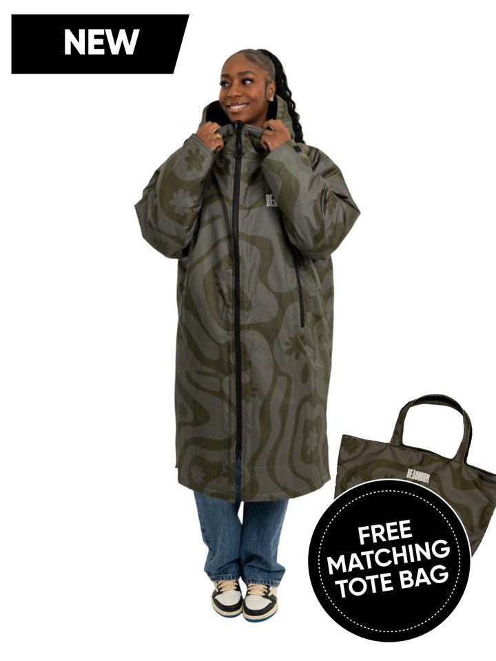 CORAL COLLECTION BROBE - OLIVE GREEN