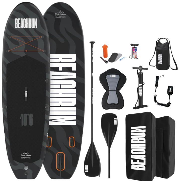 LIMITED EDITION BLACK TIGER PADDLE BOARD FULL KIT