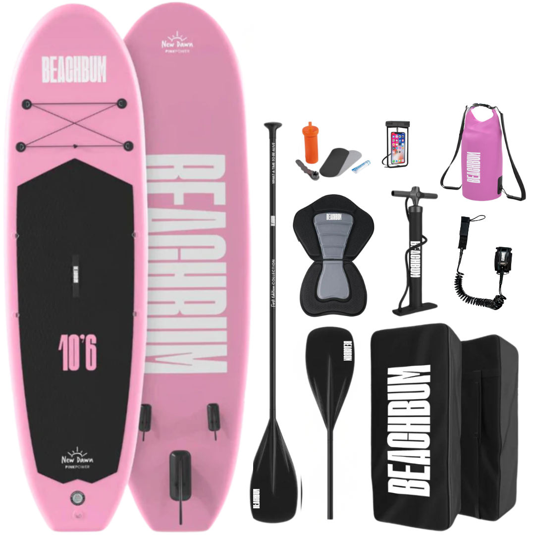 PINK POWER PADDLE BOARD FULL KIT (PRE ORDER ETA 14/7/26)
