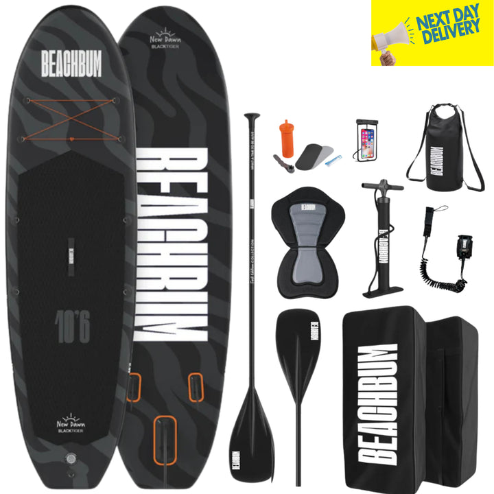 LIMITED EDITION BLACK TIGER PADDLE BOARD FULL KIT