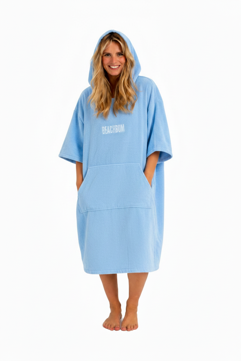 Lake Blue Towel Robe - Female